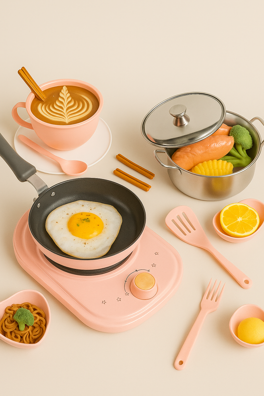 Mini Cooking Set for Kids – Safe Real Food Play